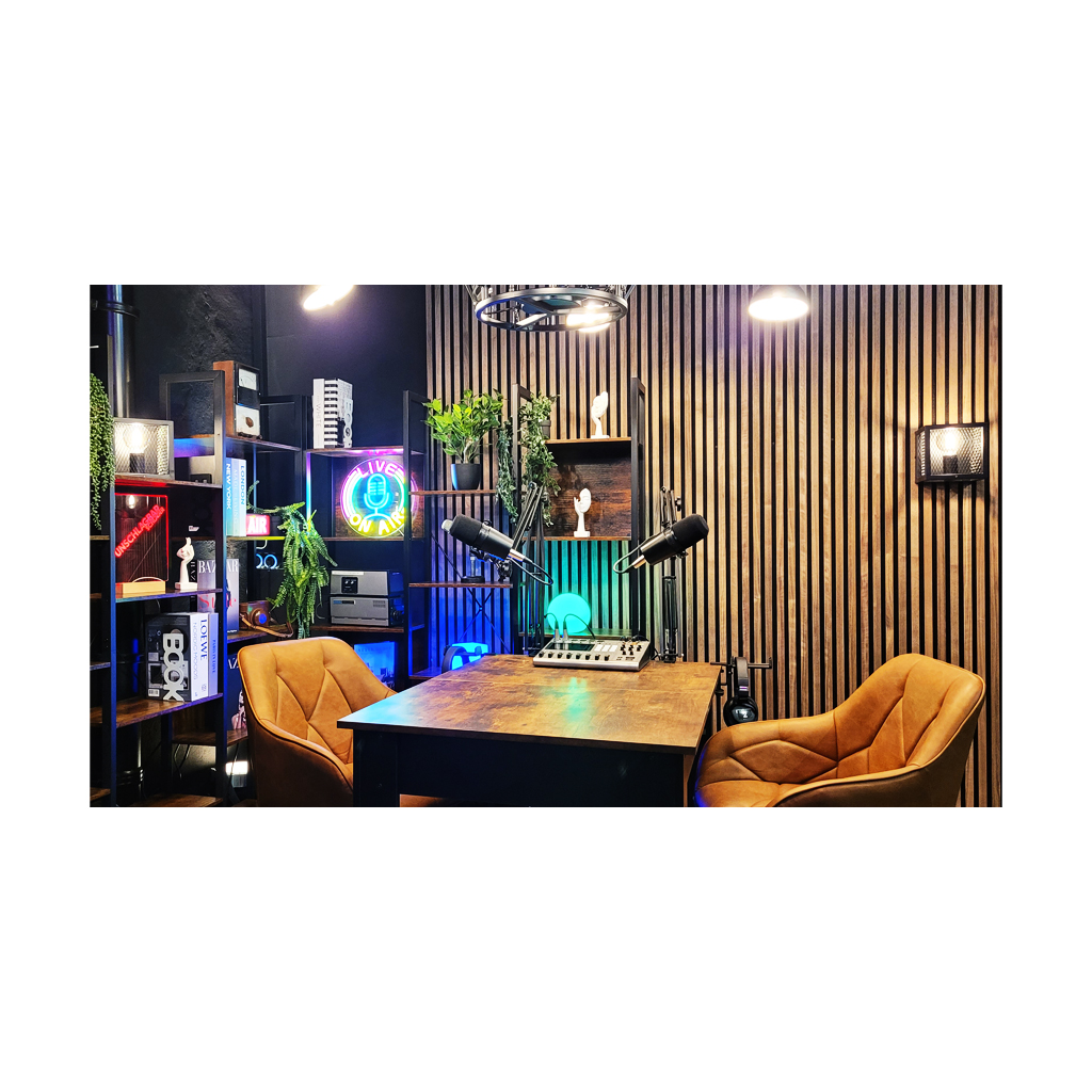 Podcast Studio - 1 Stunde Mietzeit - Einweisung, Techniker, Aufnahmekontrolle - Podcast Studio mieten