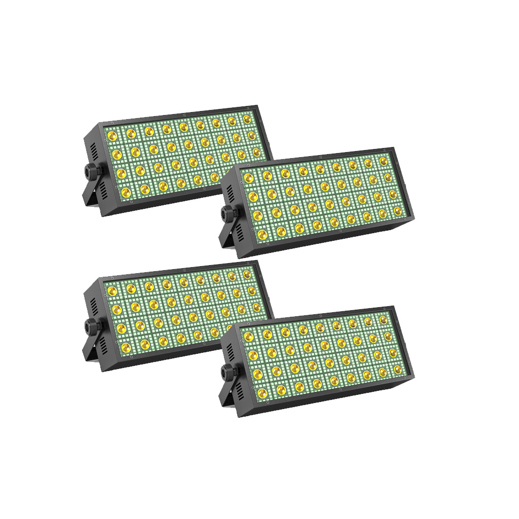 UKG DMX-RGB-Washer mit Blinderfunktion - 4er-Set