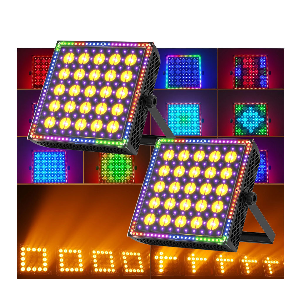 UKG DMX-RGB-Washer mit Blinderfunktion quadratisch - 2er-Set