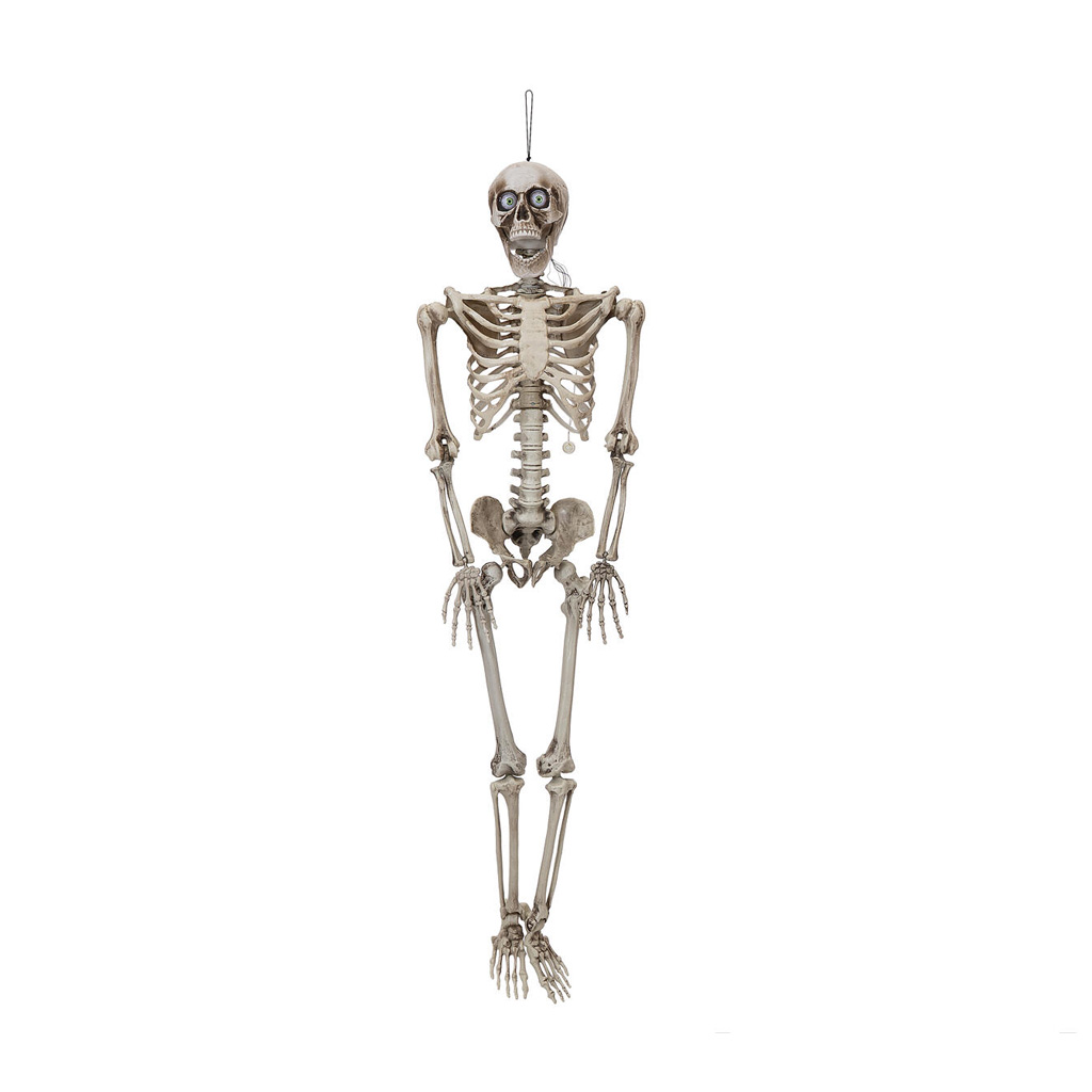 Halloween Figur Skelett formbar, animiert, 160cm